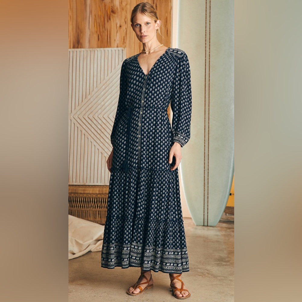 Faherty Orinda Maxi Dress Lotus Floral